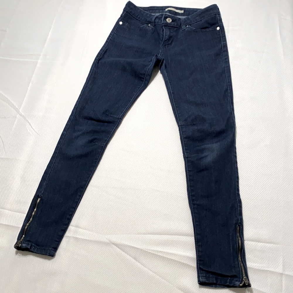 LEVI's 711 Skinny Ankle Zip Jeans Sz 26